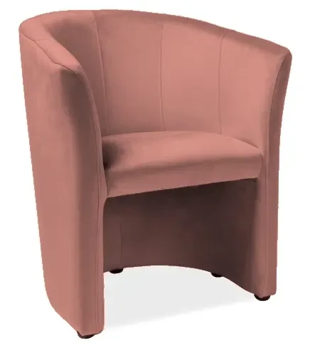 Fotel TM-1 Velvet antyczny róż