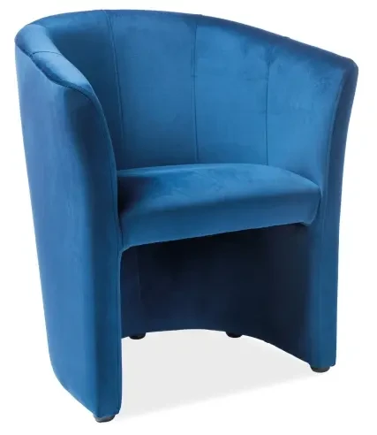 Fotel TM-1 Velvet granatowy