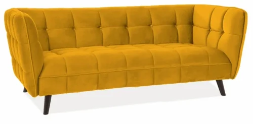 Sofa tapicerowana Castello 3 Velvet curry Bluvel 68