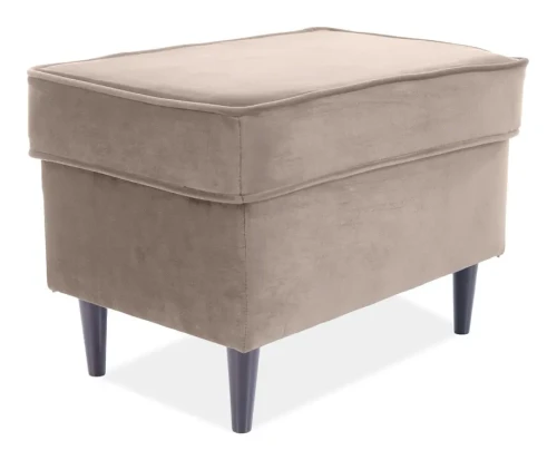 Podnóżek tapicerowany Ron Velvet beżowy Bluvel 28