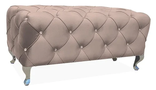 Pufa tapicerowana Hestia Velvet beżowy Bluvel 28