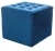 Pufa tapicerowana Lori Velvet granatowy Bluvel 86