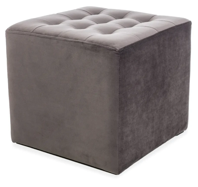 Pufa tapicerowana Lori Velvet szary Bluvel 14