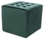 Pufa tapicerowana Lori Velvet zielony Bluvel 78