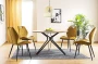 Krzesło tapicerowane Arco Velvet curry Bluvel 68