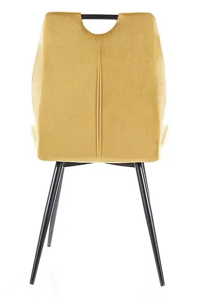 Krzesło tapicerowane Arco Velvet curry Bluvel 68