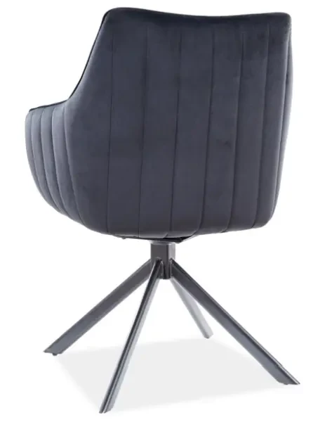 Krzesło tapicerowane Azalia Velvet czarny Bluvel 19