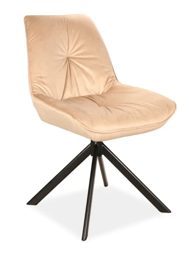 Krzesło tapicerowane Boogie I Velvet beż Bluvel 28