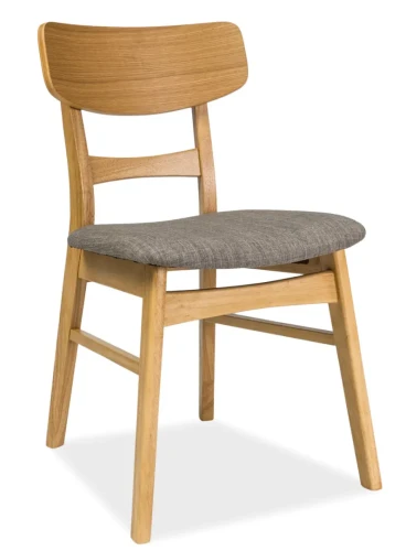 Krzesło drewniane CD-61 dąb/szary