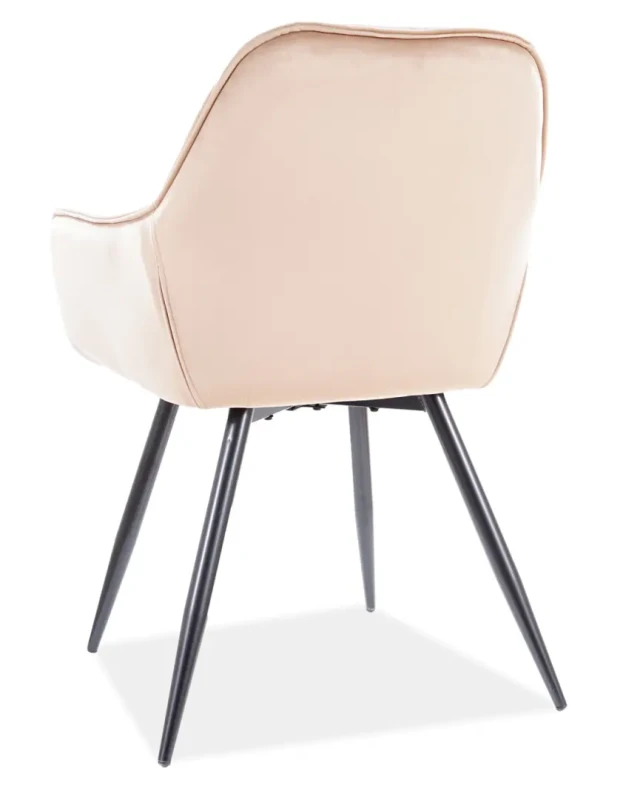 Krzesło tapicerowane Cherry Velvet beż Bluvel 28