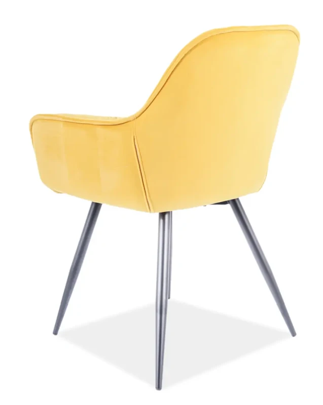 Krzesło tapicerowane Cherry Velvet curry Bluvel 68