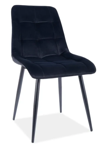 Krzesło tapicerowane Chic Matt Velvet 99 czarny