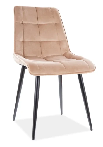 Krzesło tapicerowane Chic Velvet beż Bluvel 28