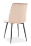 Krzesło tapicerowane Chic Velvet beż Bluvel 28