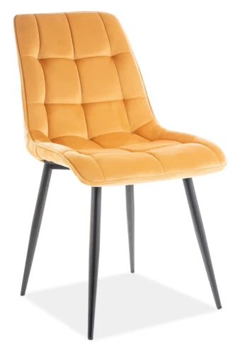 Krzesło tapicerowane Chic Velvet curry Bluvel 68