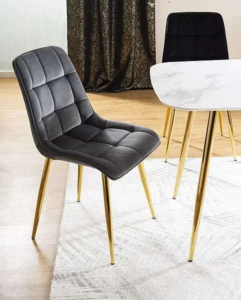 Krzesło tapicerowane Chic Złoty Velvet