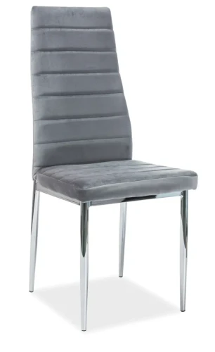 Krzesło H-261 Velvet szary Bluvel 14