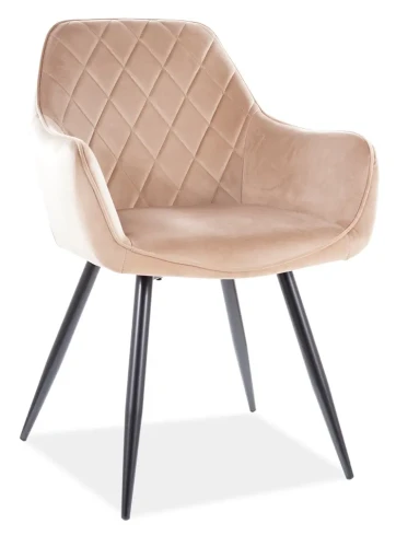 Krzesło tapicerowane Linea Velvet beż Bluvel 28