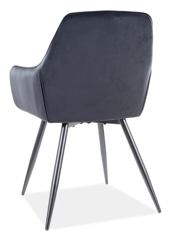 Krzesło tapicerowane Linea Velvet czarny Bluvel 19