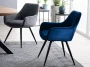 Krzesło tapicerowane Linea Velvet szary Bluvel 14