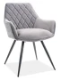 Krzesło tapicerowane Linea Velvet szary Bluvel 14