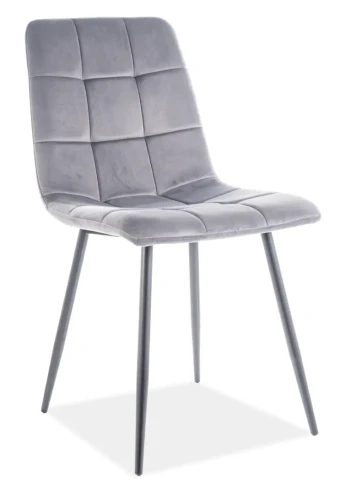 Krzesło tapicerowane Mila Velvet szary Bluvel 14