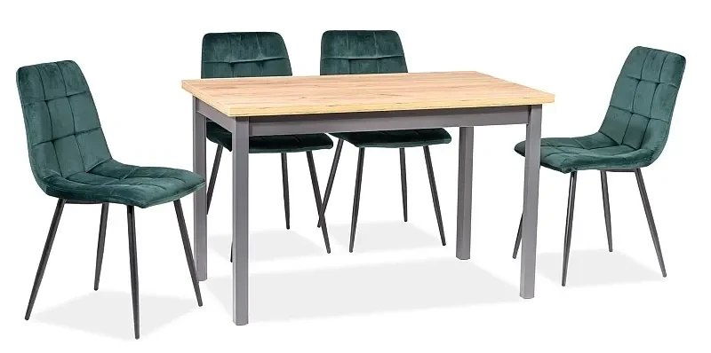 Krzesło tapicerowane Mila Velvet zielony Bluvel 78