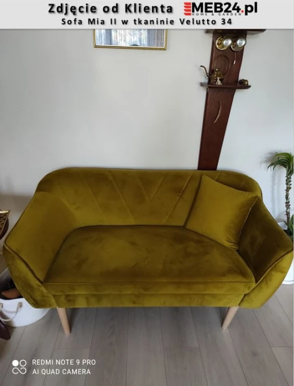 Sofa Mia II w stylu skandynawskim - zdjęcie od klienta