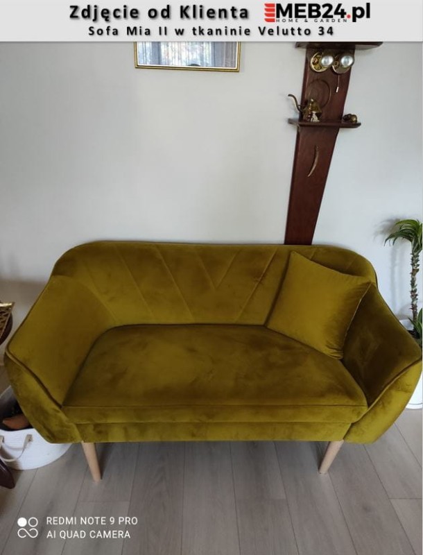 Sofa Mia II w stylu skandynawskim - zdjęcie od klienta