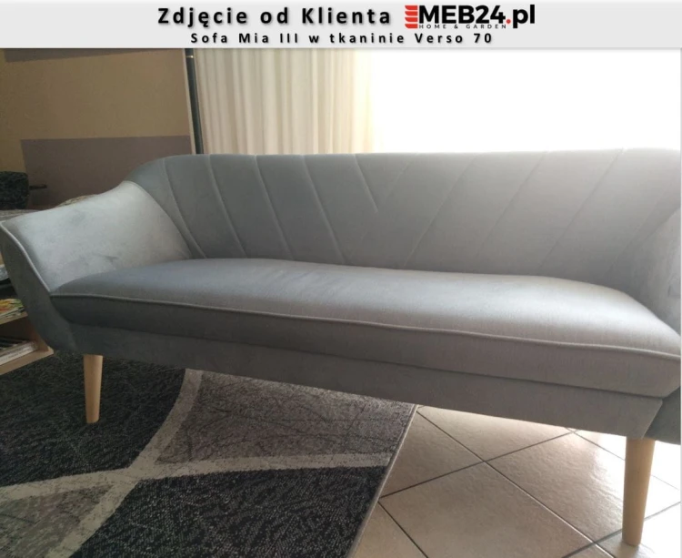 Sofa Mia III w stylu skandynawskim - zdjęcie od klienta