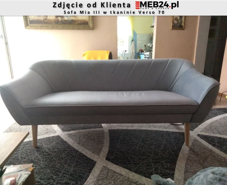 Sofa Mia III w stylu skandynawskim - zdjęcie od klienta
