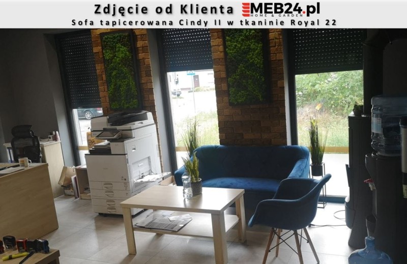 Sofa tapicerowana Cindy II w stylu skandynawskim - zdjęcie od klienta