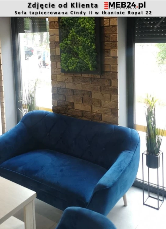 Sofa tapicerowana Cindy II w stylu skandynawskim - zdjęcie od klienta