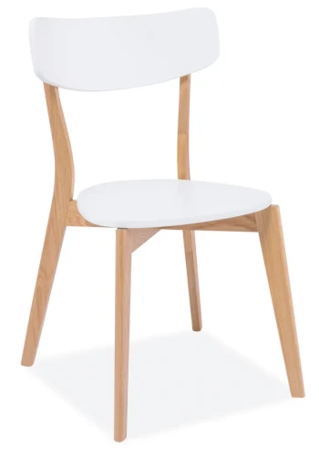 Krzesło drewniane Mosso dąb/biały