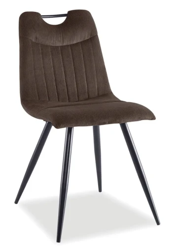 Krzesło tapicerowane Orfe Sztruks brąz Fjord 47