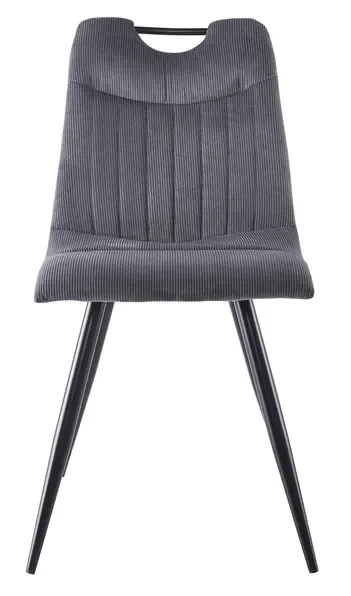 Krzesło tapicerowane Orfe Sztruks szary Fjord 15