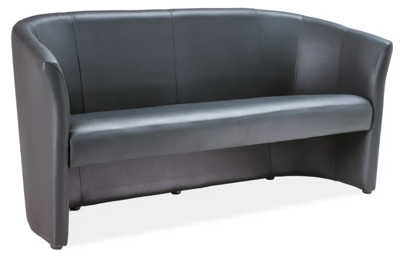 Sofa TM-3 ekoskóra czarny