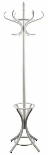 Wieszak stojący drewniany do przedpokoju WDR-1/WE Biały