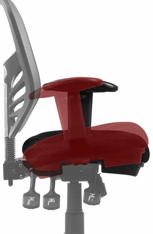 Fotel biurowy HG-0001H Czerwony