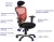 Fotel biurowy HG-0001H Czerwony