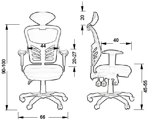 Fotel biurowy HG-0001H Zielony