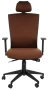Fotel biurowy HG-0004F Brąz