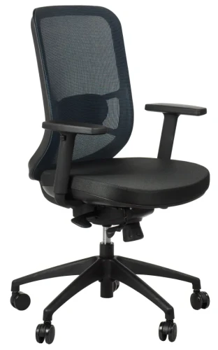 Fotel biurowy z wysuwem siedziska GN-310 Czarny/Niebieski