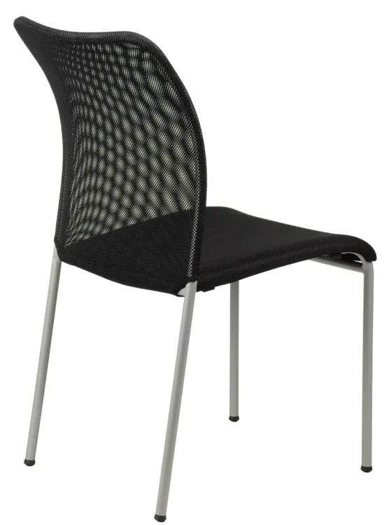 Krzesło konferencyjne HN-7502 Aluminium/Czarny