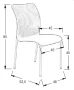 Krzesło konferencyjne HN-7502 Aluminium/Czarny
