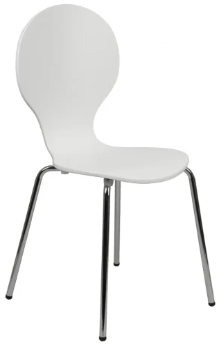 Krzesło konferencyjne sklejkowe TDC-122 Biały