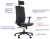 Fotel biurowy z wysuwem siedziska ZN-807-B-26