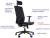 Fotel biurowy z wysuwem siedziska ZN-807-B-30