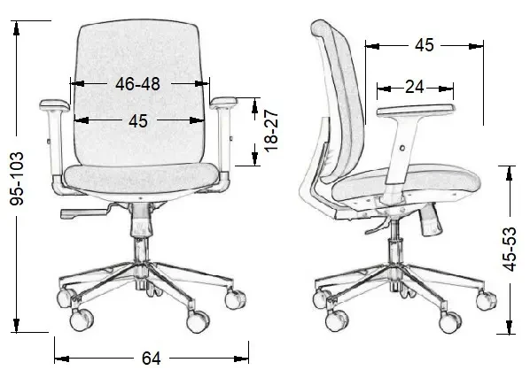 Fotel biurowy ZN-605-W-26