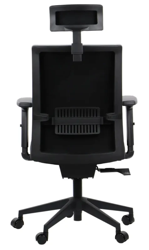 Fotel biurowy z wysuwem siedziska RIVERTON F/H Czarny-Szary